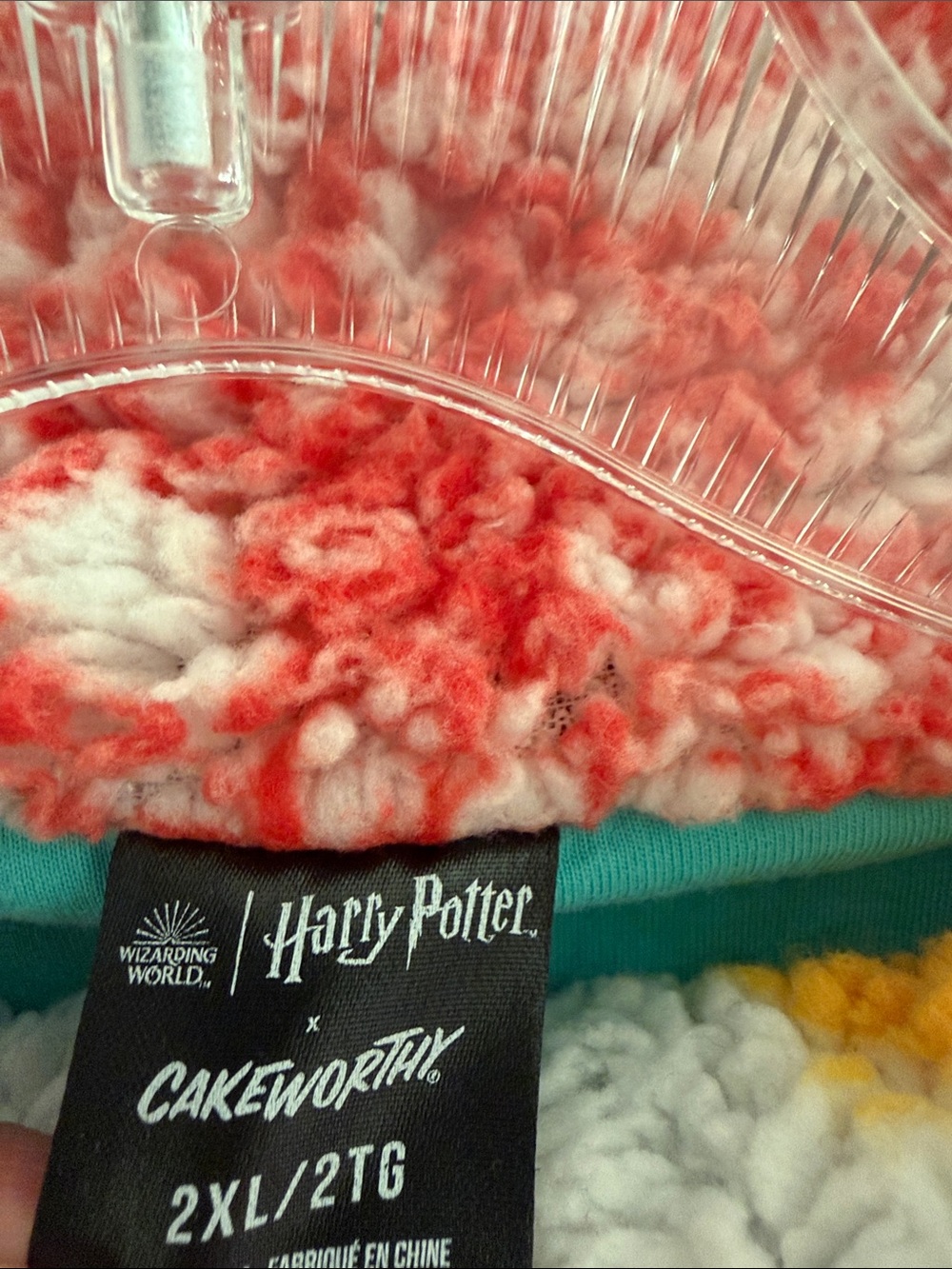 Cakeworthy x Harry Potter Honeydukes Lined Sherpa Zip Jacket Plus Size 2XL - Picture 7 of 12